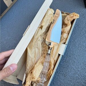 Waterford Crystal Silver and Clear Cake Server